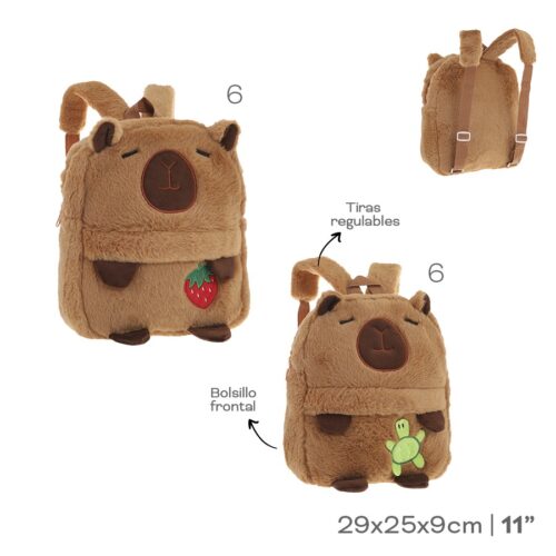 53705- Mochila Peluche Capibara
