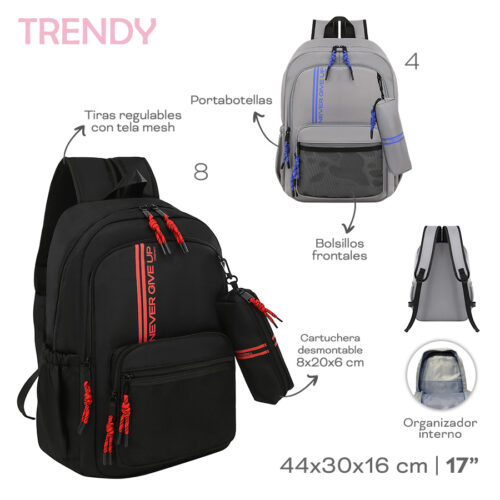 18584- Mochila C/Cartu Trendy