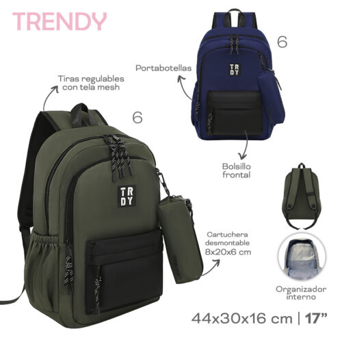 18586- Mochila C/Cartu Trendy