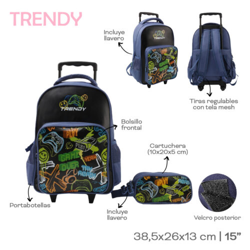 28778- Mochila Carro C/Cartu Trendy