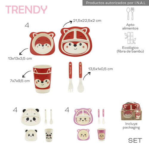 30423- Set Platos Trendy