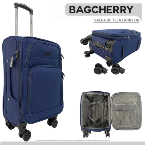 258- Carry On Azul Bagcherry