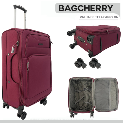 258- Carry On Rojo Bagcherry