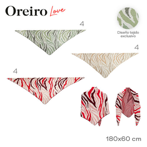 31166- Bufanda Triangular Oreiro Love