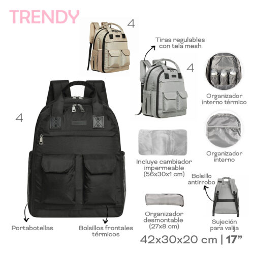 31343- Mochila Maternal Trendy