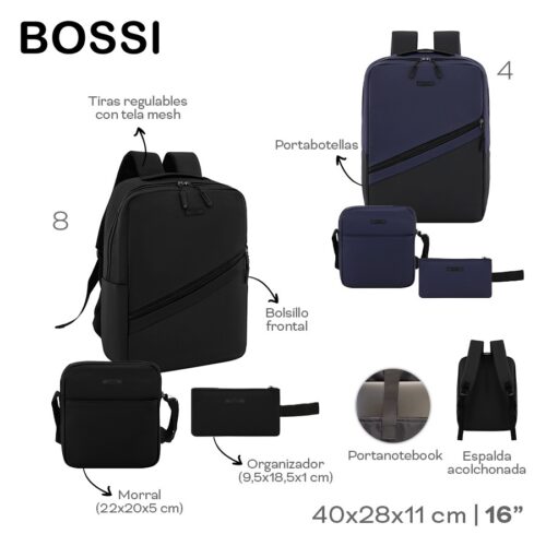 30366- Set Mochila Bossi