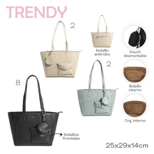 28400- Tote C/Monedero Trendy