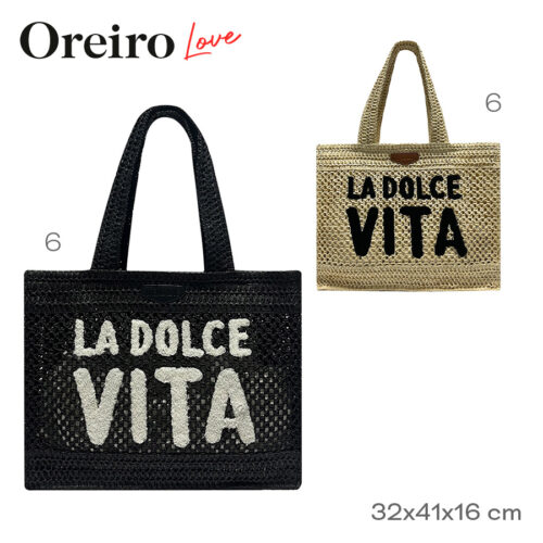 28877- Bolso Playero Oreiro (1 beige- 1 negro)